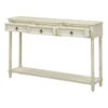 Console Table Sofa Table With Drawers For Entryway With Projecting Drawers And Long Shelf - Antique White - Image 10