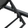 Modern Aluminum Chaise Lounge With Water Resistant Fabric Cushions - Dark Gray - Image 15