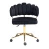 Modern Home Office Desk Chair With Adjustable Height And Swivel Wheels - Black - Image 14