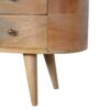 Rounded Entertainment Unit - Oak - Image 7