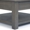 Monroe - Square Coffee Table - Farmhouse Gray - Image 5