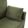 Twin Size Sofa Bed Sleeper Sofa Loveseat With Foldable Mattress, Side Table, USB Ports - Green - Image 13