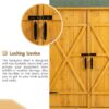 Outdoor Storage Shed With Lockable Door, Wooden Tool Storage Shed With Detachable Shelves & Pitch Roof - Natural - Image 7