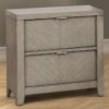 2 Drawer Nightstand - Light Gray - Image 4