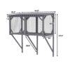 Cat Window Box Catio Outdoor Cat Enclosure For Sunbathing Napping & Viewing Window Perch For Large Indoor Cats All Weather Use Cat Cage - Gray - Image 3