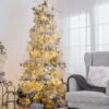 Christmas Ball Ornaments, Glass Decorative Hanging Ball Christmas Tree Ornaments, For Holiday Party Decorations (Set of 6) - White - Image 7