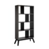Mid-Century Modern 4 Tier Bookcase Bookshelf Display Storage - Distressed Gray - Image 3
