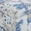 Luxury Storage Ottoman With Floral Patterned Fabric, Soft Close Hinges, Functional Footrest & Seat - Blue Flower / Blue Multi - Image 5
