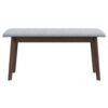 Carlos-Upholstered Bench - Gray - Image 3