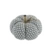 Knite Pumpkin Ornament Decor For Holiday Harvest Festival Fall Festival & Thanksgiving (Set of 2) - White / Gray - Image 10