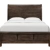 Verna - Queen Sleigh Bed - Brown - Image 2