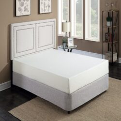 10" Plush Gel Memory Foam Mattress For California King Bed With Cooling Technology Aloe Vera Cover - White