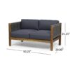 Charlotte - Outdoor And Rope 4 Seater Chat Set With Cushions - Teak - Image 3