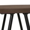 Simeon - Metal Bar Stool With Wood Seat - Cocoa Brown / Black - Image 4