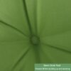 2 Piece High Back Patio Chair Cushion Set, Tufted Adirondack And Rocking Chair Cushions For Garden, Porch Or Office Use - Green - Image 2