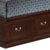 Louis Phillipe - Twin Storage Bed - Cappuccino - Image 2