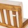 Peyton - Outdoor Loveseat And Coffee Table Set With Water Resistant Cushions - Teak - Image 18