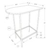 Home Bar Table With Bar Height Small Rectangular For Kitchen - Black - Image 5