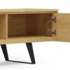 Lowry - Handcrafted TV Media Stand - Oak - Image 10