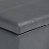 Amelia - Storage Ottoman Bench - Stone Gray - Image 8