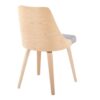 Anabelle - Mid-Century Modern Dining / Chair (Set of 2) - Natural / Gray - Image 4