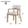 Kasem - 5 Piece Round Table With Matching Chair Dining Room Set - Oak - Image 12