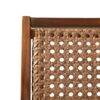 Coastal Solid Wood And Rattan Outdoor Accent Chair - Dark Brown - Image 3
