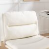 Bizerte - Adjustable Swivel Criss-Cross Chair, Wide Seat / Office Chair / Vanity Chair - White - Image 7