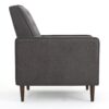Macedonia - Mid Century Modern Button Tufted Fabric Recliner - Slate - Image 14
