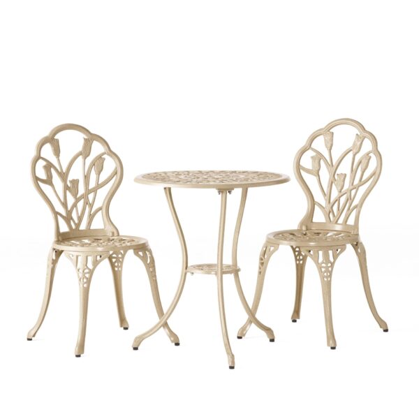 Nassau - Cast 3 Pieces Bistro Set - Sand