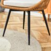 Modern 3 Piece Set, Anti - Spill Round Coffee Table, 2 Rattan Swivel Chairs, Outdoor Patio Furniture For Tea Time - Black / Wood - Image 13