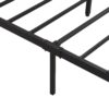 Modern Full Size Metal Platform Bed Frame With Wooden Headboard USB Charging Station Storage Drawers LED Lights - Black / Brown - Image 17