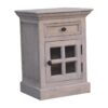 Glazed Bedside Table - Stone White - Image 4