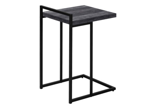 Accent Table, C - Shaped, Versatile Design - Black