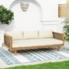 Claremont - 3 Seater Daybed With Rattan Arms - Beige - Image 5