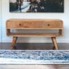 Reverse Curve Media Unit - Oak - Image 9