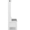 Hall Tree With 6 Hooks And Hinged Lid, Coat Hanger, Entryway Bench, Storage Bench, 3 In 1 Design, For Entrance, Hallway - White - Image 12