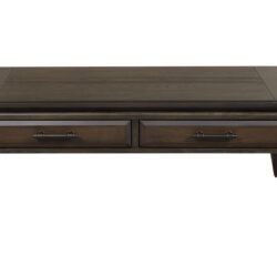 Traditional Cocktail Table With Storage - Mahogany