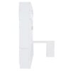 Queen Size Wall Murphy Bed With Desk And Storage Shelves And Big Cabinets - White - Image 6