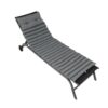 2 Piece Outdoor Chaise Lounge Chair Cushion Set, Polyester Replacement Seat Pads - Gray - Image 8