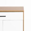 Freestanding Wooden Shoe Cabinet Organizer With Adjustable Shelves And Drawer - Natural / White - Image 24