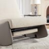 Modern Rocking Chair Recliner, Comfy Rocker Nursery Chair With Footrest, Accent Reading Chair, Upholstered Lounge Chair For Relaxing, Resting, Soft Padded Rocker For Indoor Living Room Bedroom - Gray - Image 16
