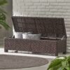 Santiago - Wicker Storage Bench - Brown Multi - Image 5