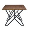 5 Pieces Contemporary Dining Set With Table - Brown / Black / Walnut - Image 15