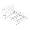 Full Size Bed, Upholstered, Transitional - Brown - Image 5