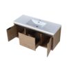 Modern Floating Bathroom Vanity Cabinet With Resin Sink Soft Close Doors And Drawer - Imitative Oak - Image 13