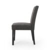 Contemporary Fabric Dining Chair With Upholstered Seating And Tapered Legs - Charcoal - Image 8