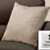 Pillows, Square, Insert Included, Decorative, Hypoallergenic Polyester, Modern - Taupe - Image 3