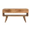 Reverse Curve Media Unit - Oak - Image 8