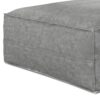 Brody - Large Square Coffee Table Pouf - Distressed Gray - Image 6